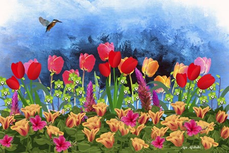 Tulips by Ata Alishahi art print