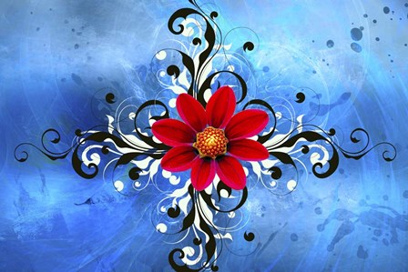 Flower Design 1 by Ata Alishahi art print