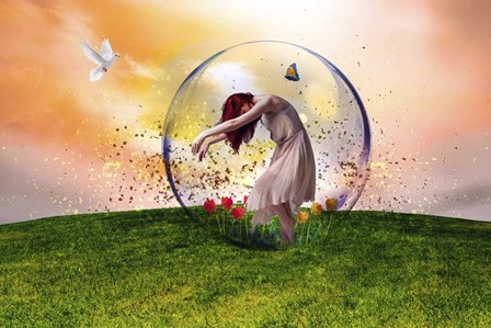 In the bubble by Ata Alishahi art print
