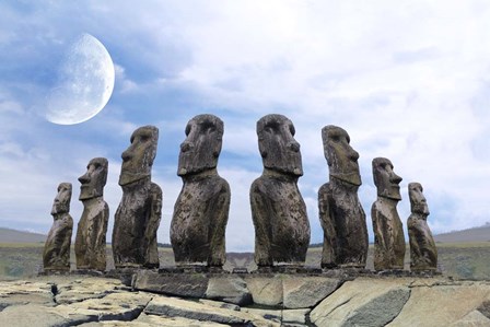 Moai by Ata Alishahi art print