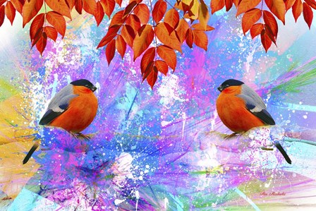 Twin Bird by Ata Alishahi art print