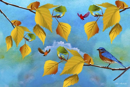 Autumn Season by Ata Alishahi art print