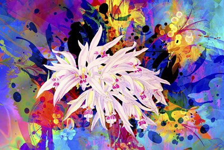 Flower Design 6AB by Ata Alishahi art print