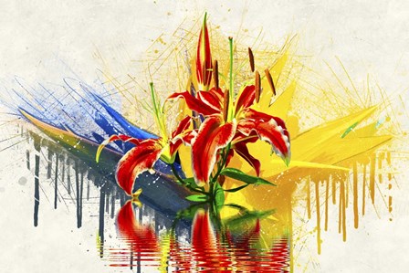 Flower Design 9MA by Ata Alishahi art print