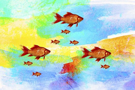 Red Fish M3 by Ata Alishahi art print