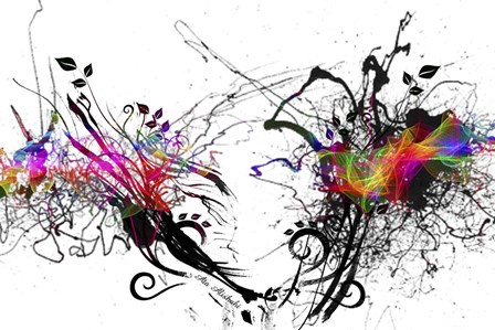 Color Explosion A7 by Ata Alishahi art print