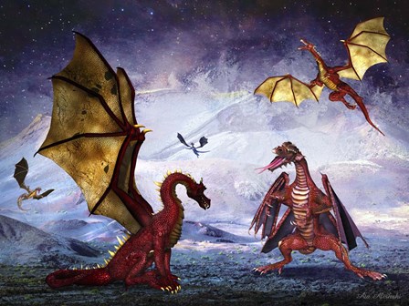 Dragon Land by Ata Alishahi art print