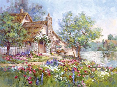 Summer Retreat by Barbara Mock art print