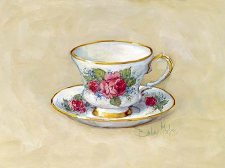 Rose Teacup by Barbara Mock art print