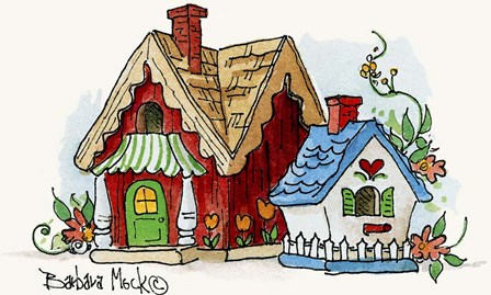 Swiss Chalet by Barbara Mock art print