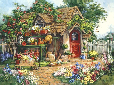 Gardener&#39;s Haven by Barbara Mock art print