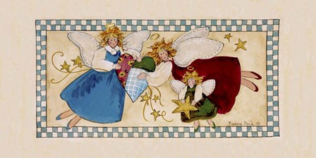 Angel Trio by Barbara Mock art print