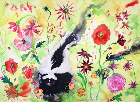 Skunk by Carissa Luminess art print