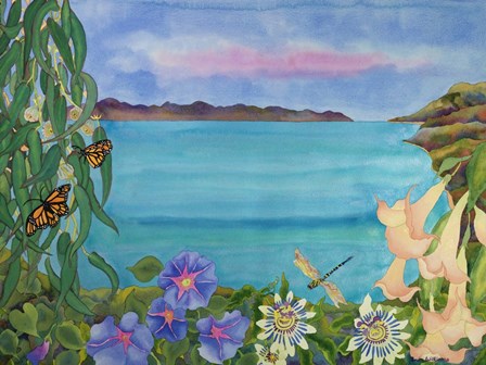 Merrie&#39;s Seascape by Carissa Luminess art print