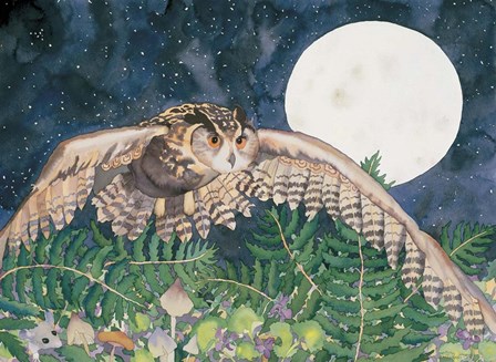 Eagle Owl by Carissa Luminess art print