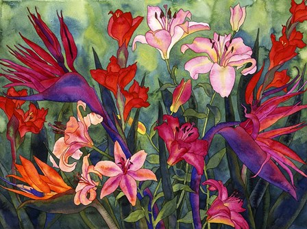 Tropical Kiss by Carissa Luminess art print