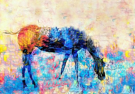 Mondrian Horse by Lu Anne Tyrrell art print