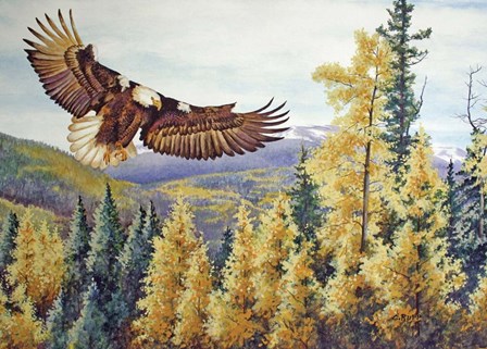 Autumn Flight by Carol J Rupp art print