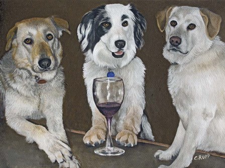 The Bar Girls by Carol J Rupp art print