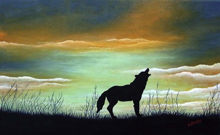 Lone Wolf by Carol J Rupp art print