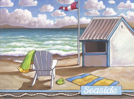 Seaside Beach by Cathy Horvath-Buchanan art print