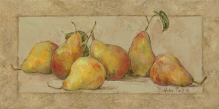 Pear Fresco by Barbara Mock art print