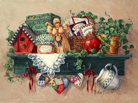 Country Shelf by Barbara Mock art print