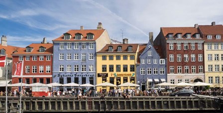 Colorful Houses along Nyhavn, Copenhagen, Denmark by Panoramic Images art print