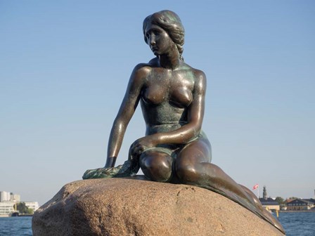 Close-up of The Little Mermaid statue, Copenhagen, Denmark by Panoramic Images art print