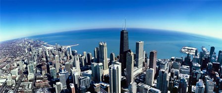 Aerial view of Chicago, Cook County, Illinois by Panoramic Images art print