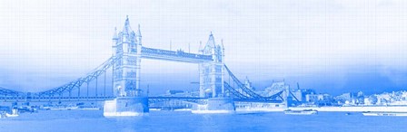 Tower Bridge on Thames River, London, England by Panoramic Images art print