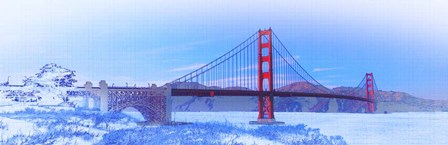 Pop of Color, Golden Gate Bridge, San Francisco by Panoramic Images art print