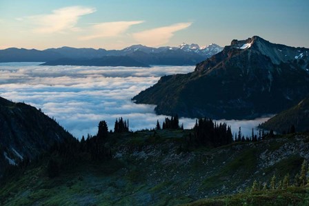 Scenic View of Mountains, Mount Rainier National Park, Washington State by Panoramic Images art print