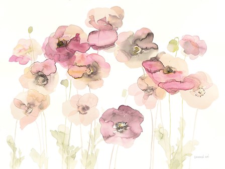 Delicate Poppies by Danhui Nai art print