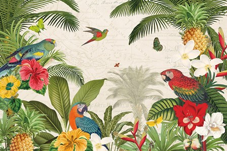 Parrot Paradise I by Katie Pertiet art print