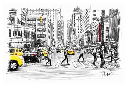 Big Street by Loui Jover art print