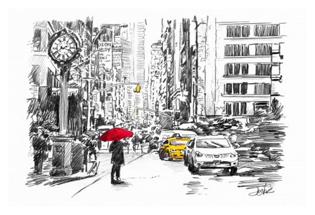 City Street Study by Loui Jover art print