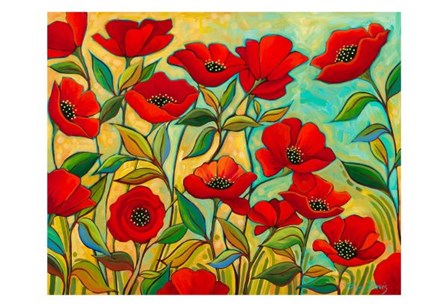 Poppy Garden by Peggy Davis art print