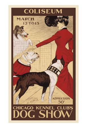 Chicago Kennel Club&#39;s Dog Show by George Ford Morris art print
