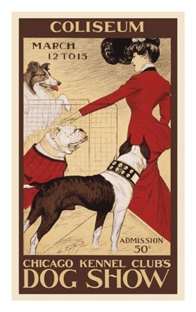 Chicago Kennel Club&#39;s Dog Show by George Ford Morris art print