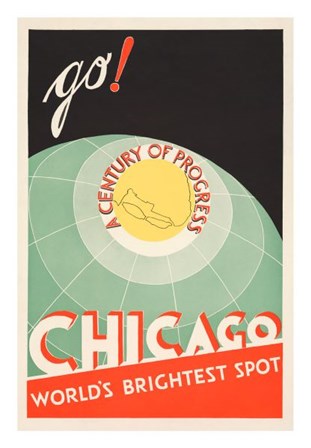 Chicago, World&#39;s Brightest Spot by The Cuneo Press art print