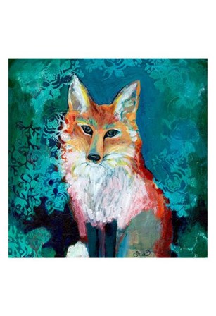 Shy Fox by Jennifer Lommers art print