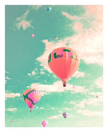 Colorful Hot Air Balloons by Summer Photography art print