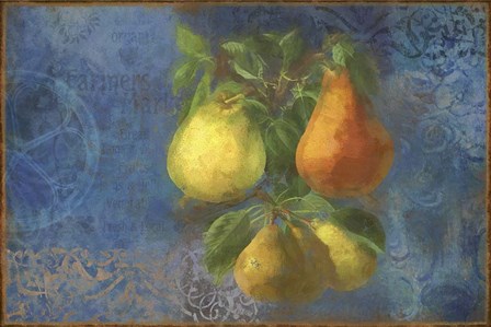 Pears - Fruit Series by Cora Niele art print