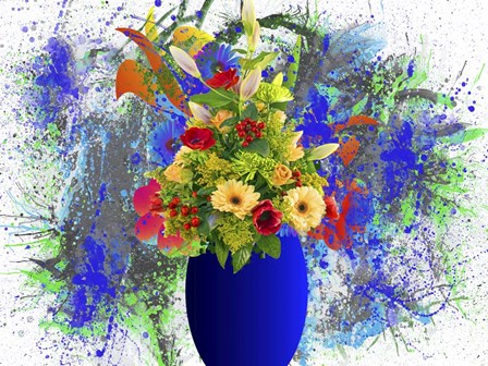 Blue Vase by Ata Alishahi art print