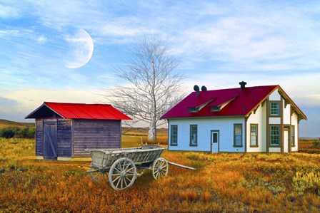 Red House Farm by Ata Alishahi art print