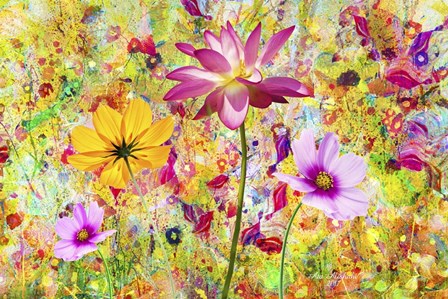 Flowers in the Meadow by Ata Alishahi art print