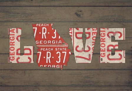 GA State Love by Design Turnpike art print