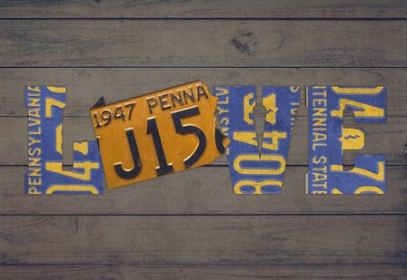 PA State Love by Design Turnpike art print