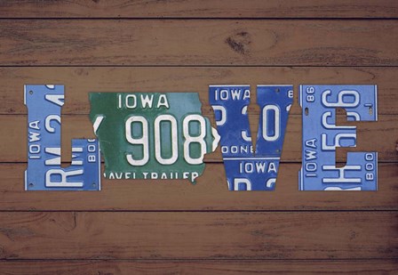 IA State Love by Design Turnpike art print